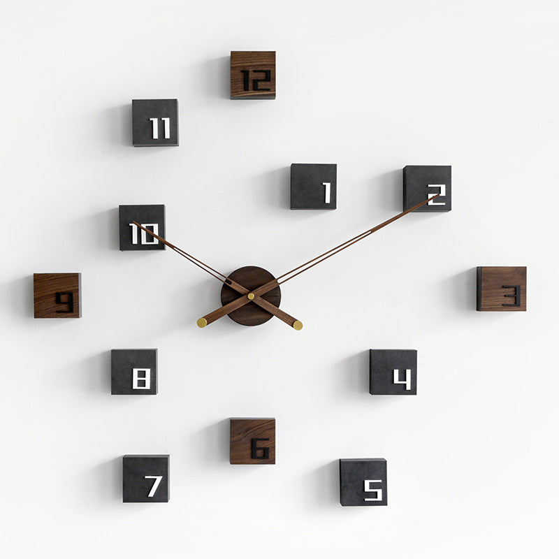 Nordic 3D Silent Wall Clock – Eco-Friendly, Modern Design for Living Rooms