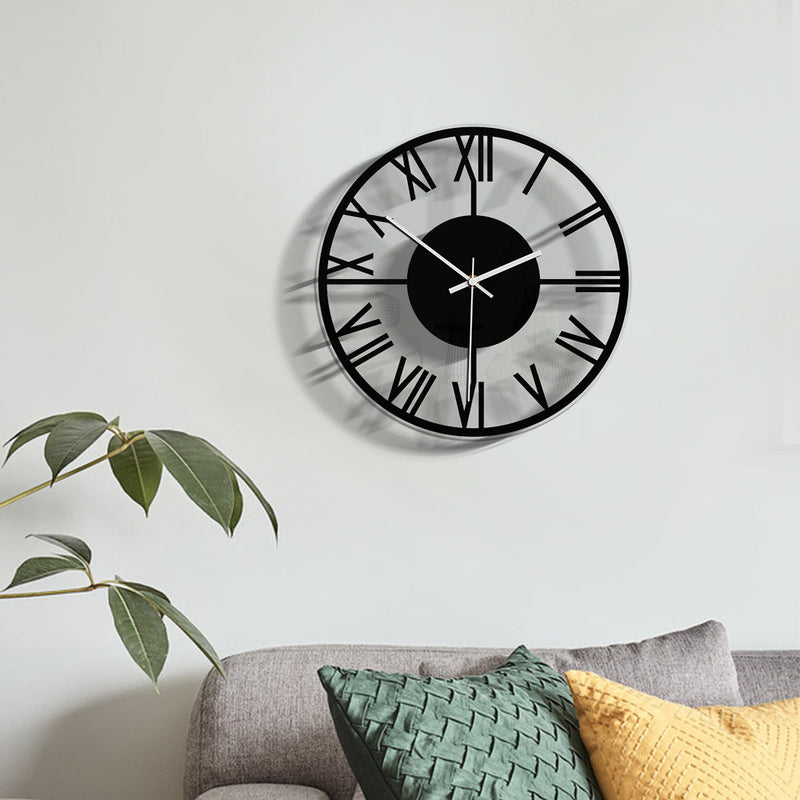 Roman Numerals Noiseless Wall Clock for Home