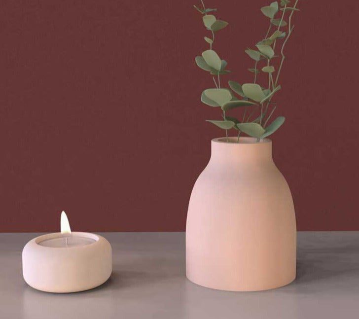 Retro Aesthetic Matte Ceramic Vase