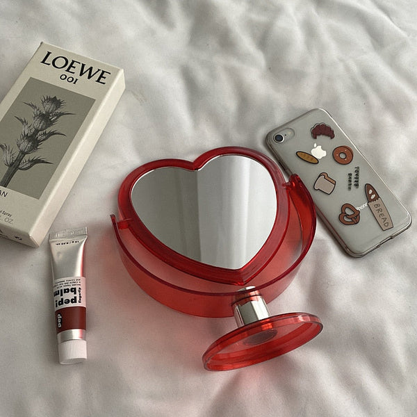 Mini Heart Compact Mirror