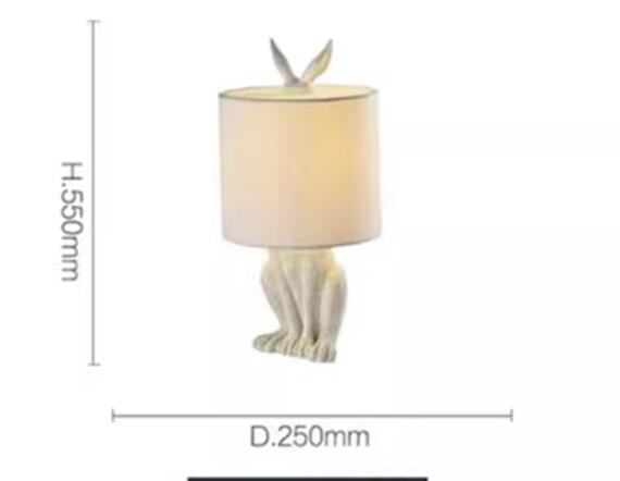 Creative Resin Rabbit Table Lamp