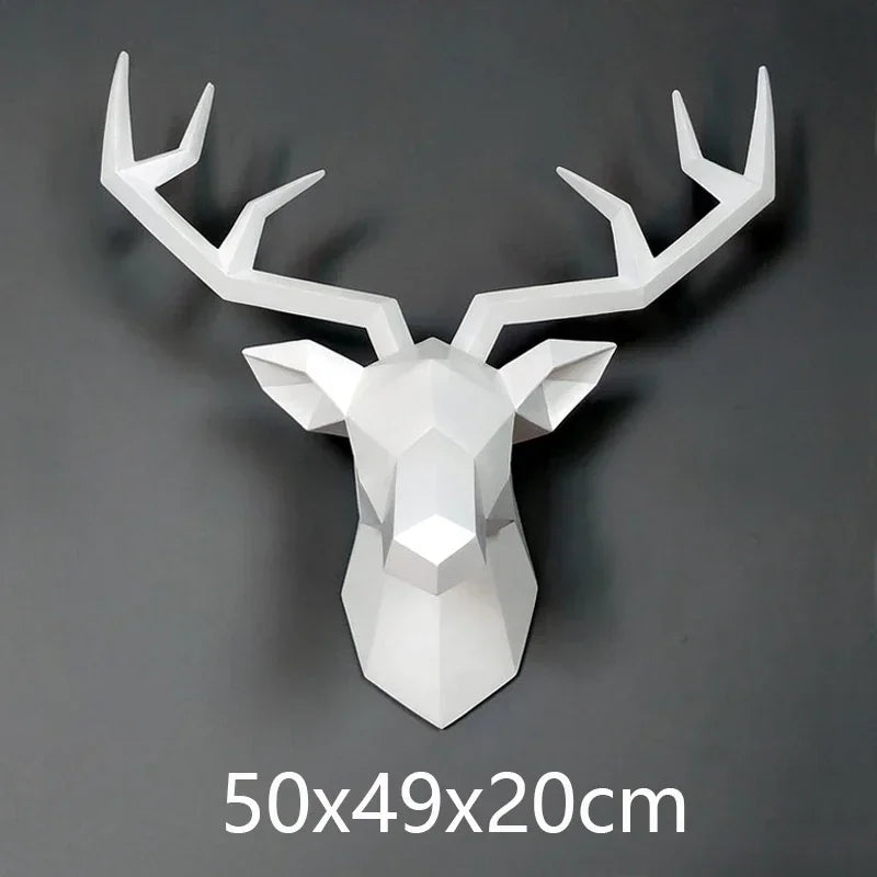 Deer Head Wall Hanging: Elegant Decor for Stylish Living Rooms