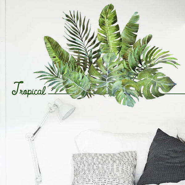 Tropical Wall Decals: Vibrant Removable Mural Decor