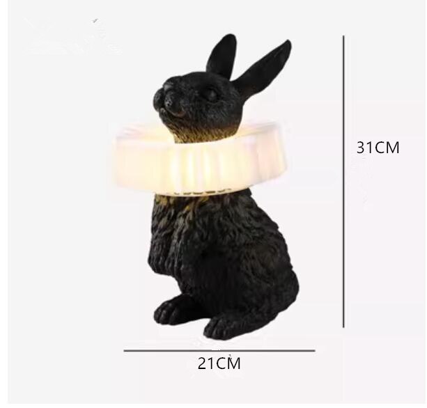 Creative Resin Rabbit Table Lamp