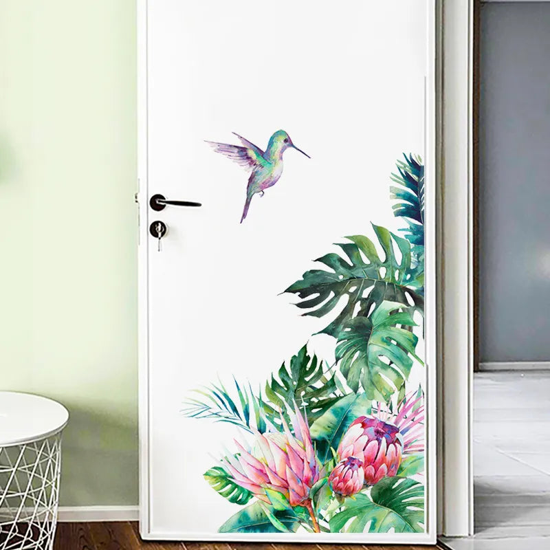 Tropical Wall Decals: Vibrant Removable Mural Decor