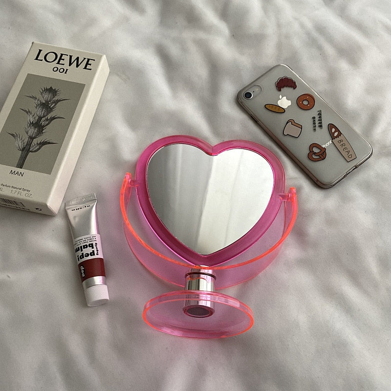 Mini Heart Compact Mirror