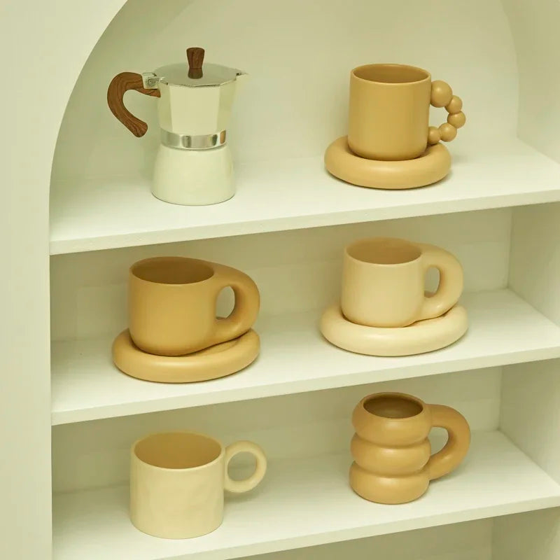 Korean Style Ceramic Aesthetic Mugs Nordic