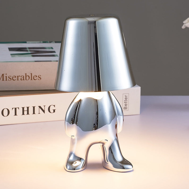 Little Man Chrome Table Lamp