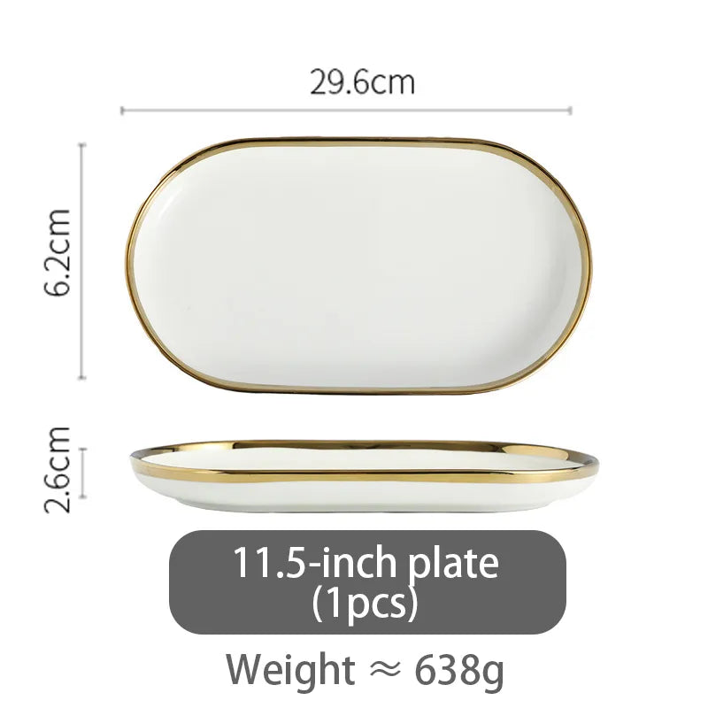 Elegant Ceramic Plates Set