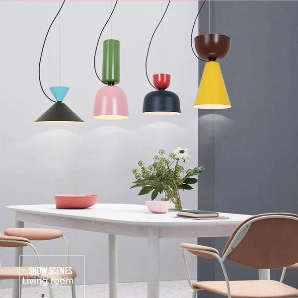 Nordic Colourful Macaron Pendant Light