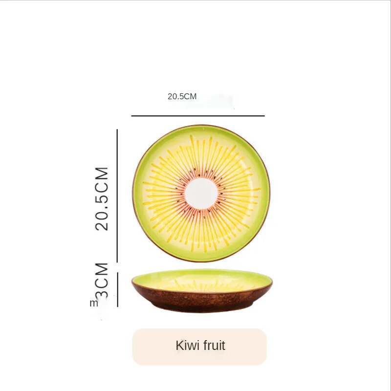 Creative Fruit Shaped Ceramic Dessert Plates