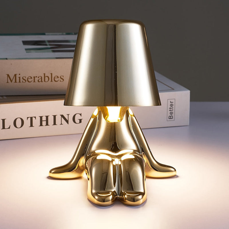 Little Man Chrome Table Lamp