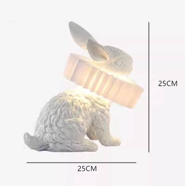 Creative Resin Rabbit Table Lamp