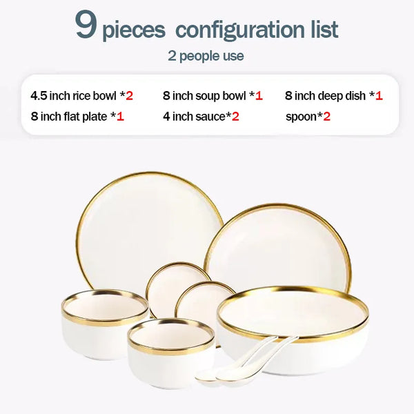 Elegant Ceramic Plates Set