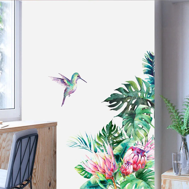 Tropical Wall Decals: Vibrant Removable Mural Decor