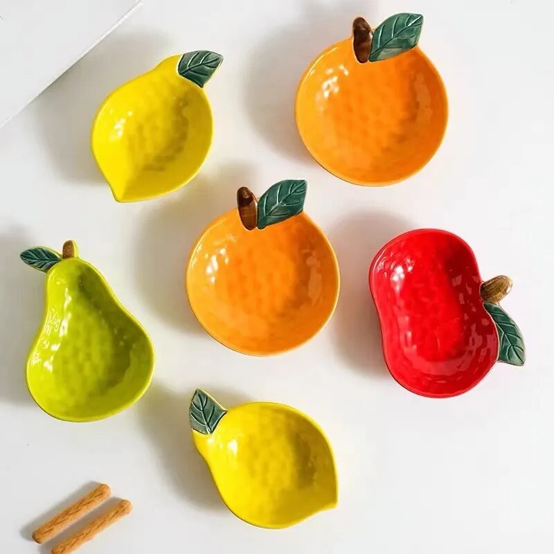 Fruit Shaped Ceramic Sushi Soy Sauce Dish