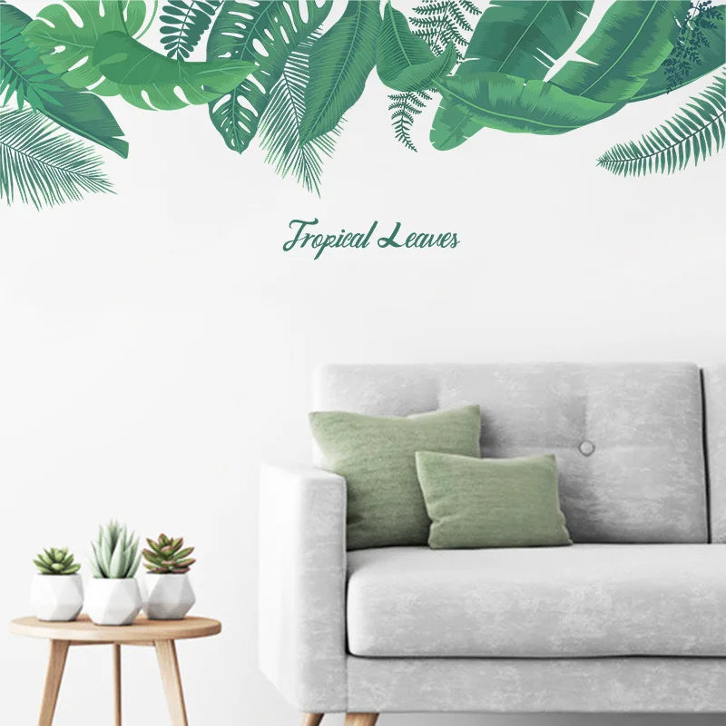 Tropical Wall Decals: Vibrant Removable Mural Decor