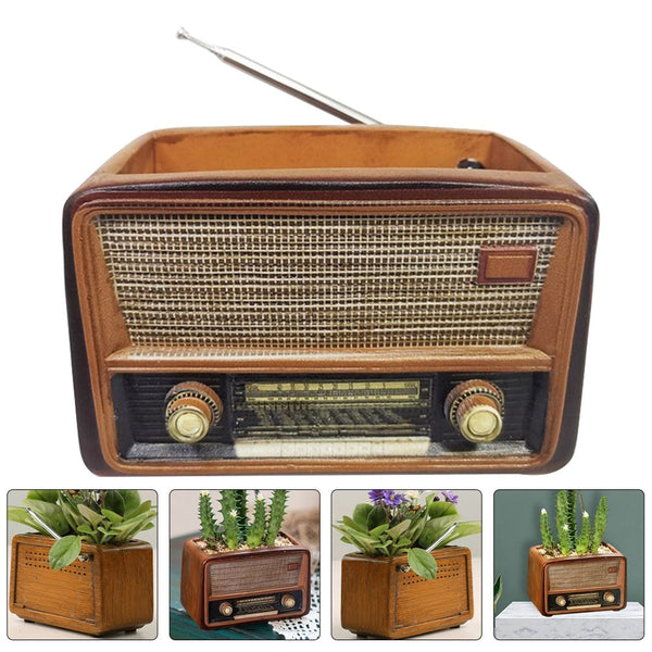 Retro Radio Succulent Planter