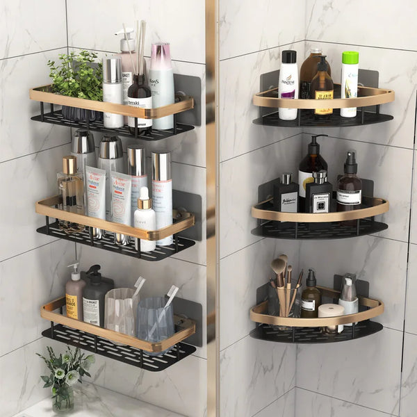 Rustproof Aluminum Corner Shelf Rack