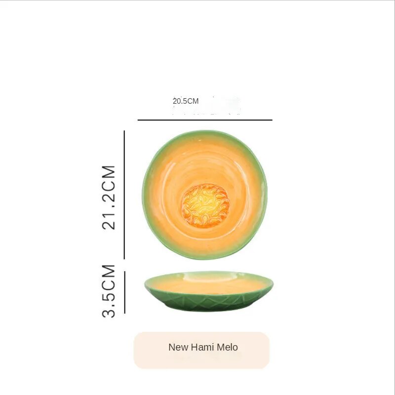 Creative Fruit Shaped Ceramic Dessert Plates