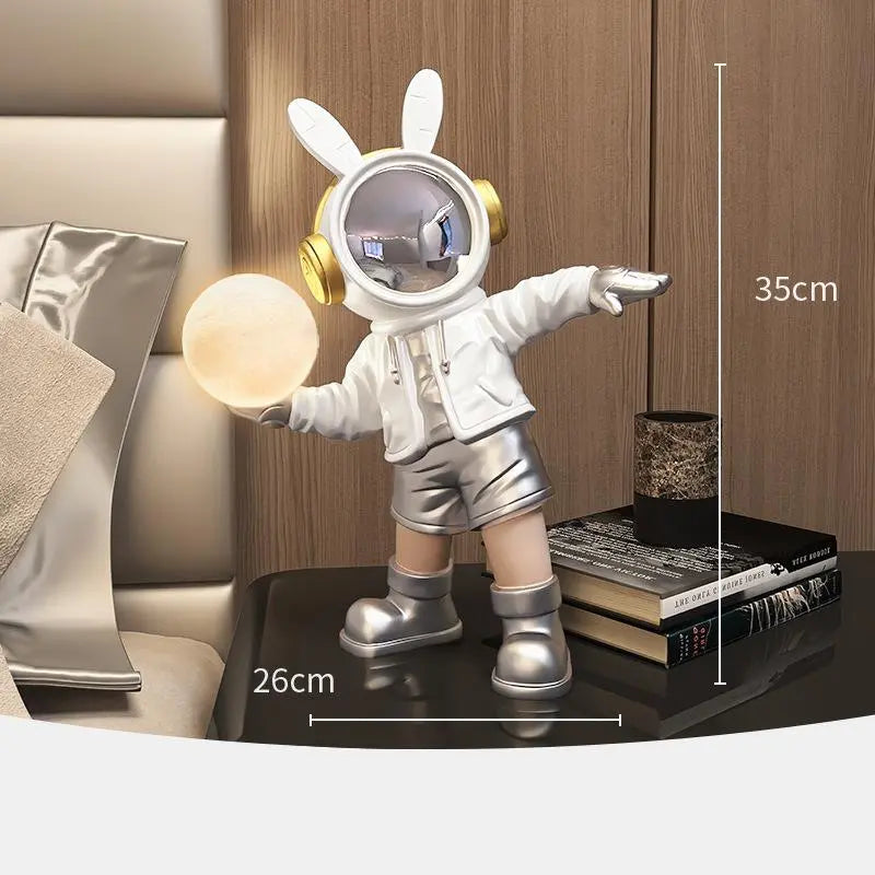 Galactic Glow Astronaut Nightlight – Luminous Resin Decor for Radiant Ambiance