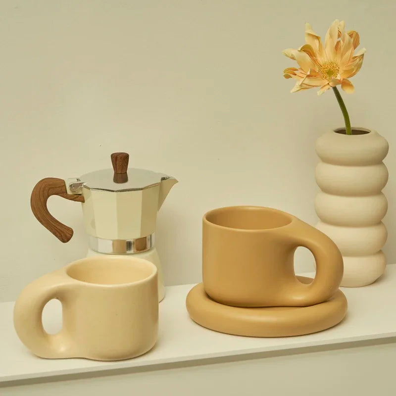 Korean Style Ceramic Aesthetic Mugs Nordic