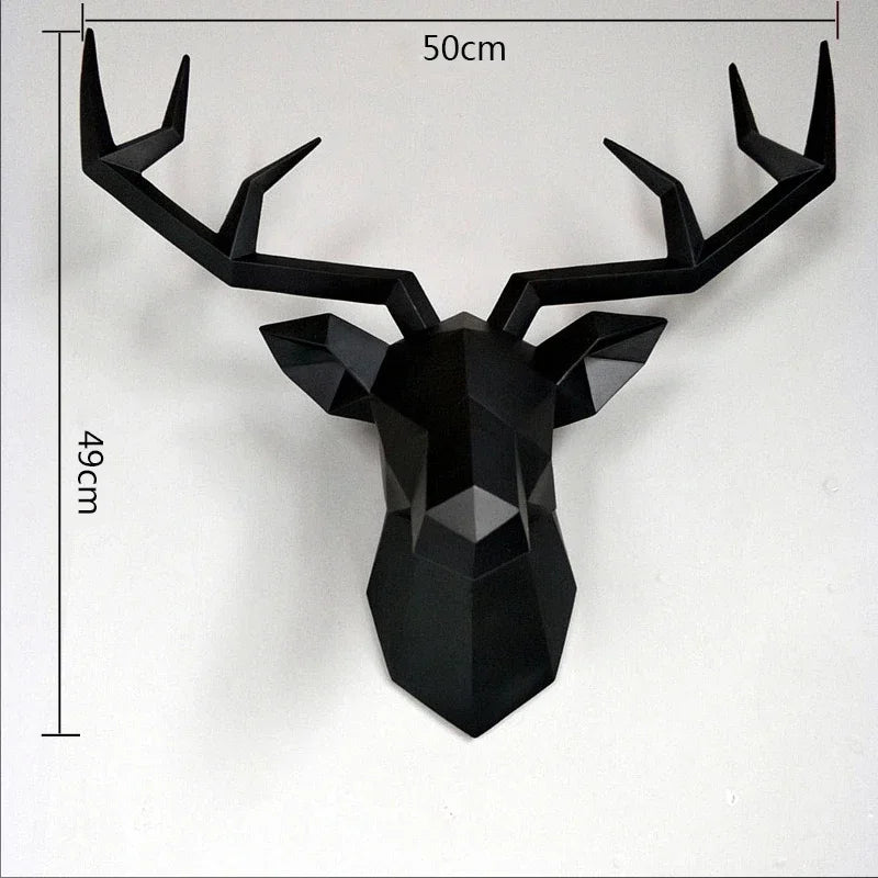 Deer Head Wall Hanging: Elegant Decor for Stylish Living Rooms