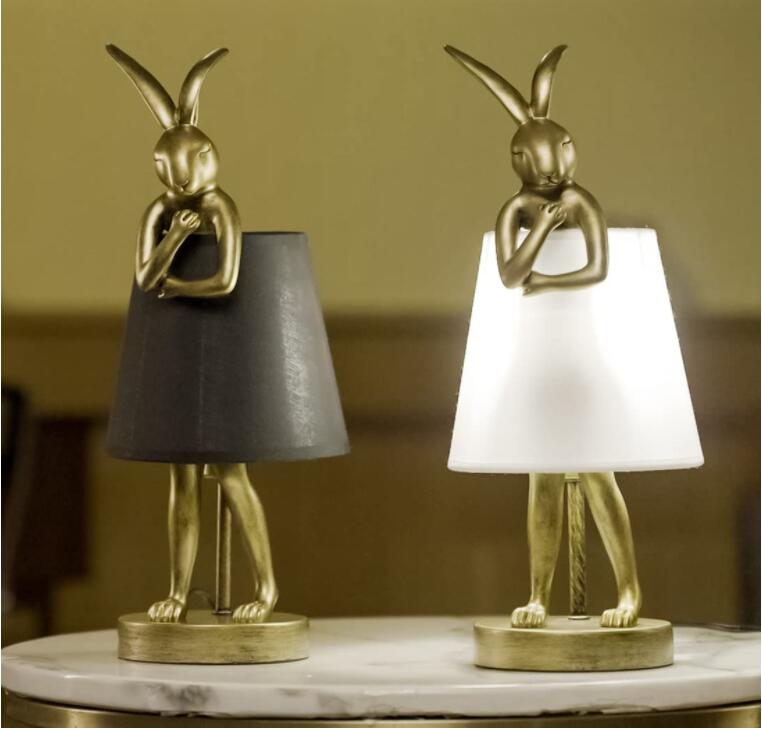 Creative Resin Rabbit Table Lamp