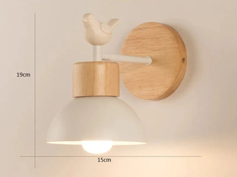 Nordic Wooden Wall Lamp