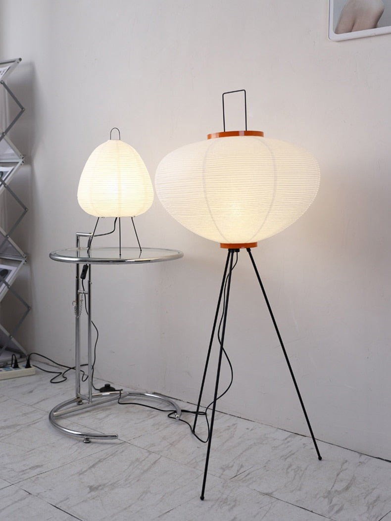 Japanese Large Floor Paper Lamp