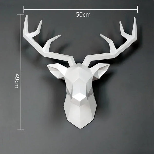 Deer Head Wall Hanging: Elegant Decor for Stylish Living Rooms