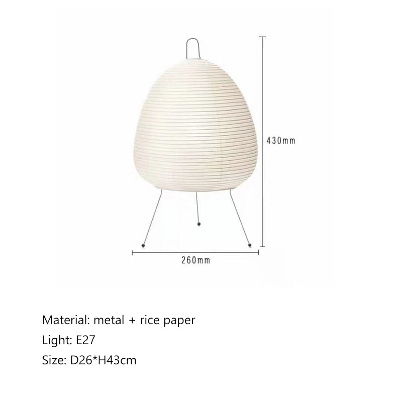 Japanese Large Floor Paper Lamp