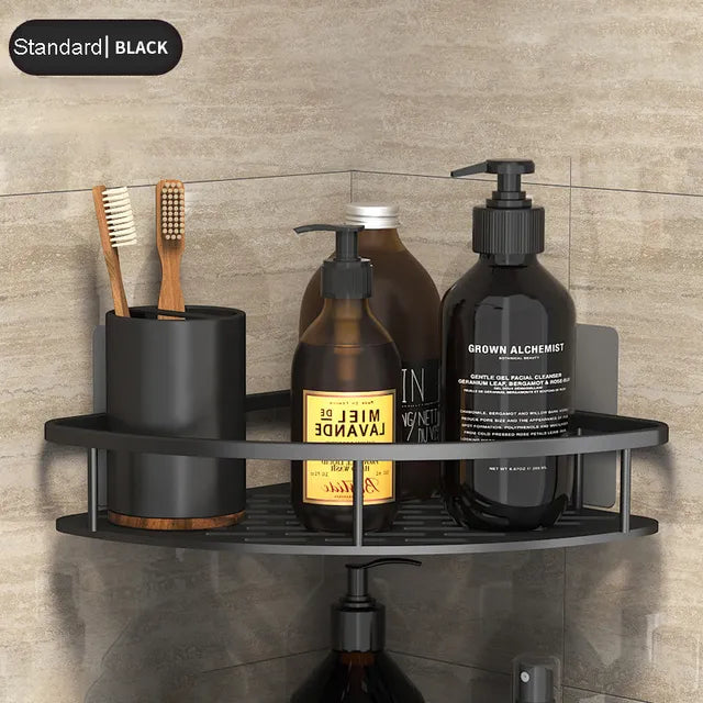 No-Drill Bathroom Corner Shelf: Stylish and Practical Shower Storage Solution