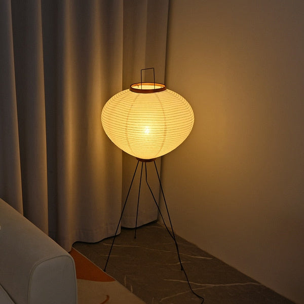 Japanese Large Floor Paper Lamp