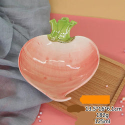 Cute Vegetable Style Ceramic Serving Plate