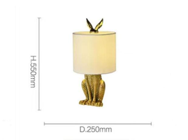 Creative Resin Rabbit Table Lamp