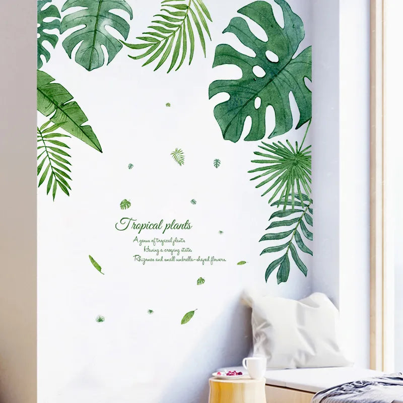 Tropical Wall Decals: Vibrant Removable Mural Decor