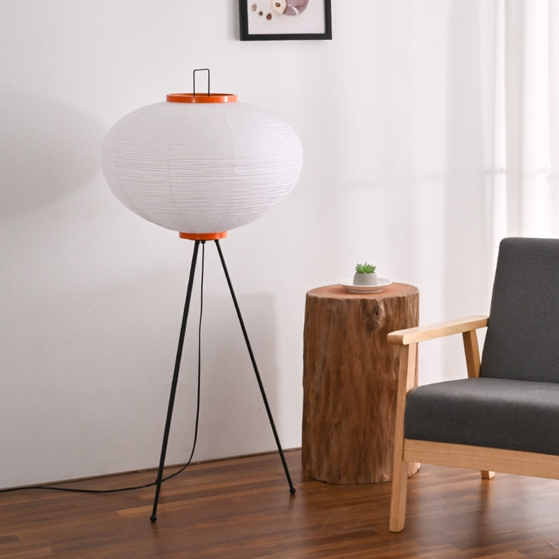 Japanese Large Floor Paper Lamp