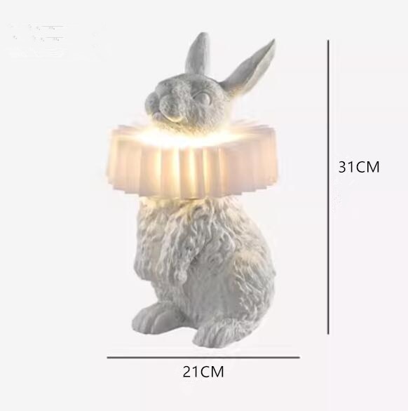 Creative Resin Rabbit Table Lamp