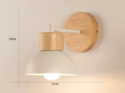 Nordic Wooden Wall Lamp