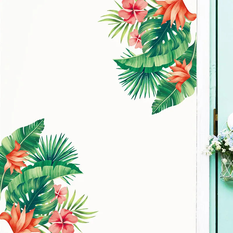 Tropical Wall Decals: Vibrant Removable Mural Decor