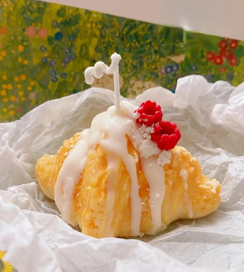 Croissant Candle Pastry Shaped Candle