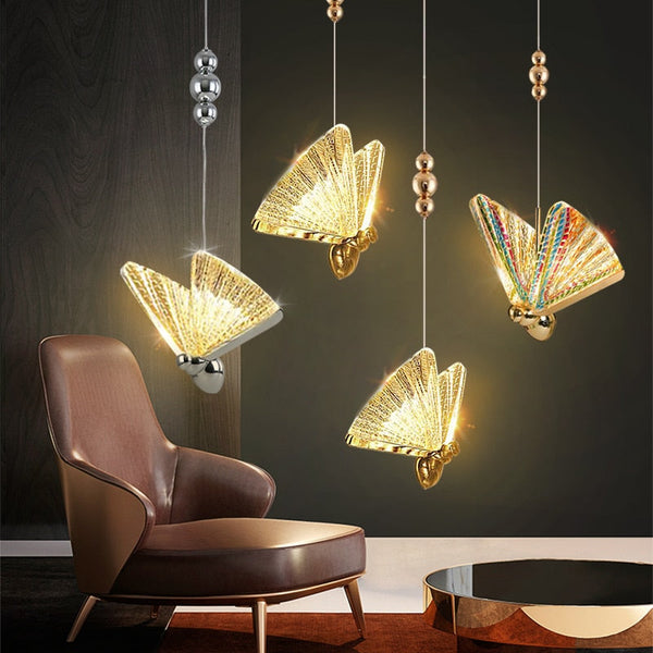 Industrial Modern Ceiling Butterfly Pendant Light