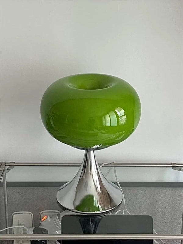 Retro Nordic Glass Table Lamp Bauhaus Style Desk