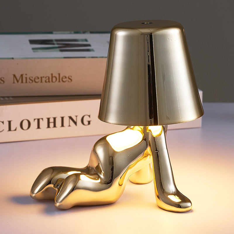 Little Man Chrome Table Lamp