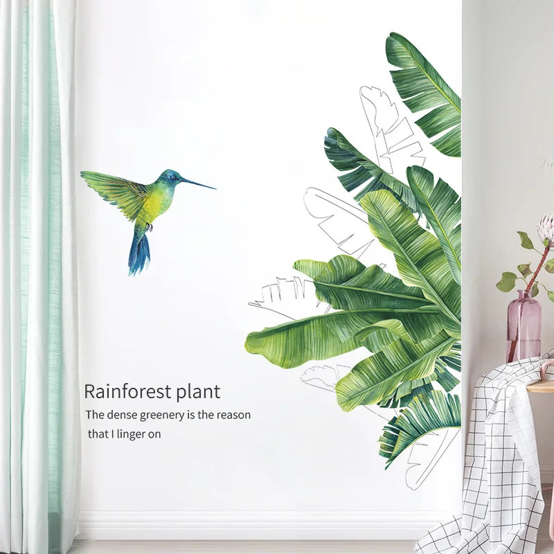 Tropical Wall Decals: Vibrant Removable Mural Decor