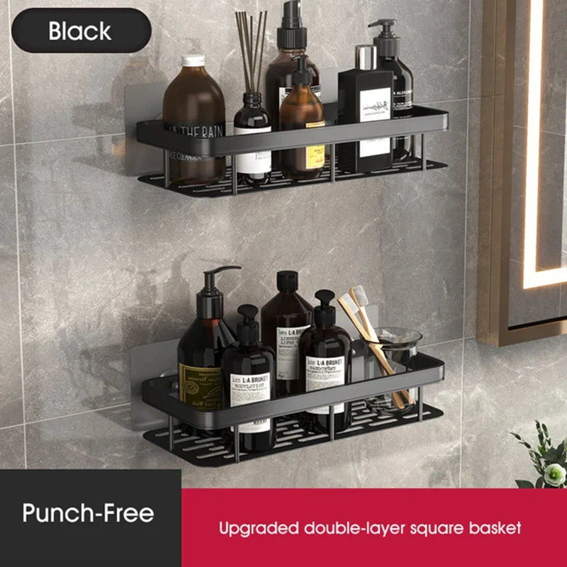 No-Drill Bathroom Corner Shelf: Stylish and Practical Shower Storage Solution