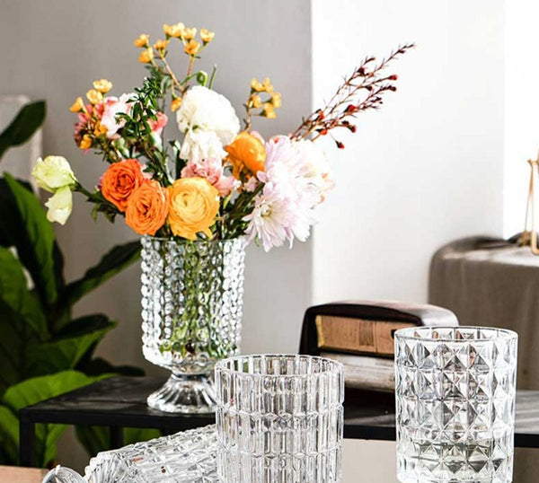 Transparent Glass French Country Vase