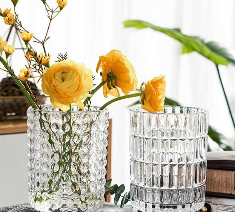 Transparent Glass French Country Vase