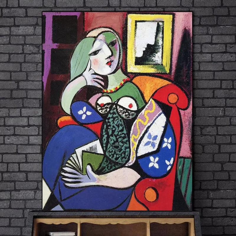 Woman With Book 1932 by Picasso